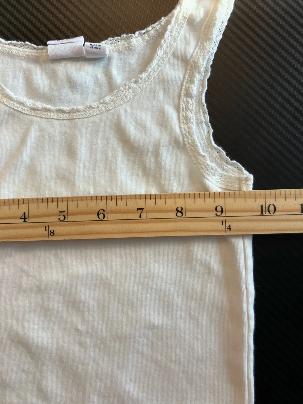 Girls' GAP White Lace-Trim Tank Top